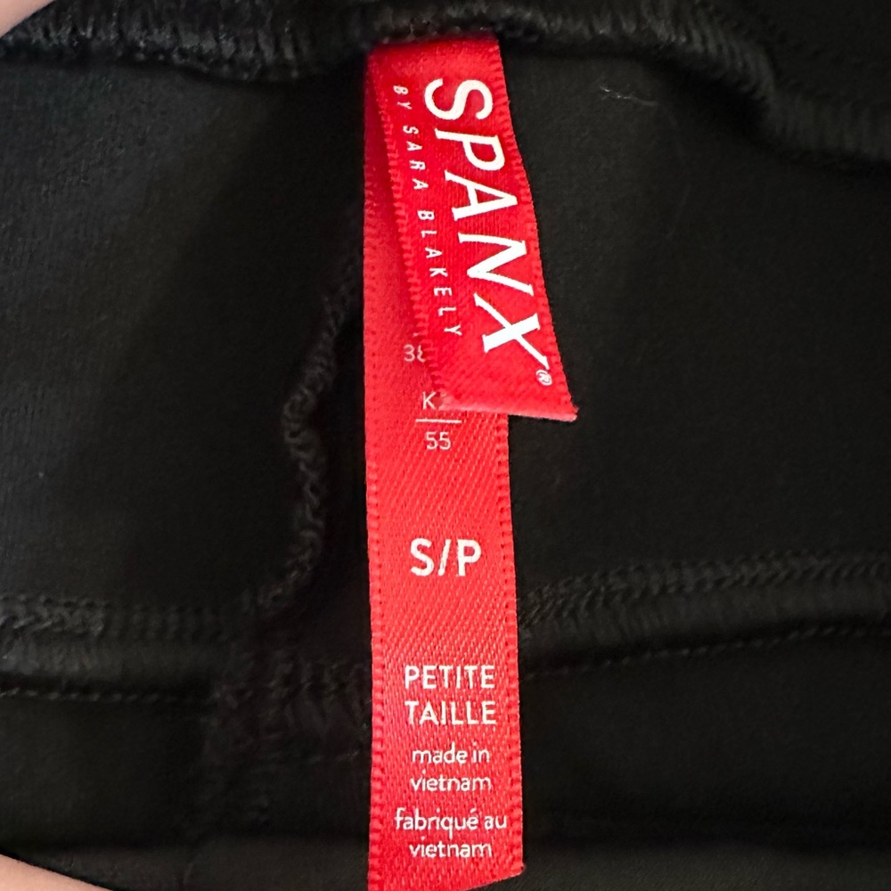 SPANX Perfect Fit Ponte Wide Leg Pant in Classic Black Small Petite - Picture 5 of 8